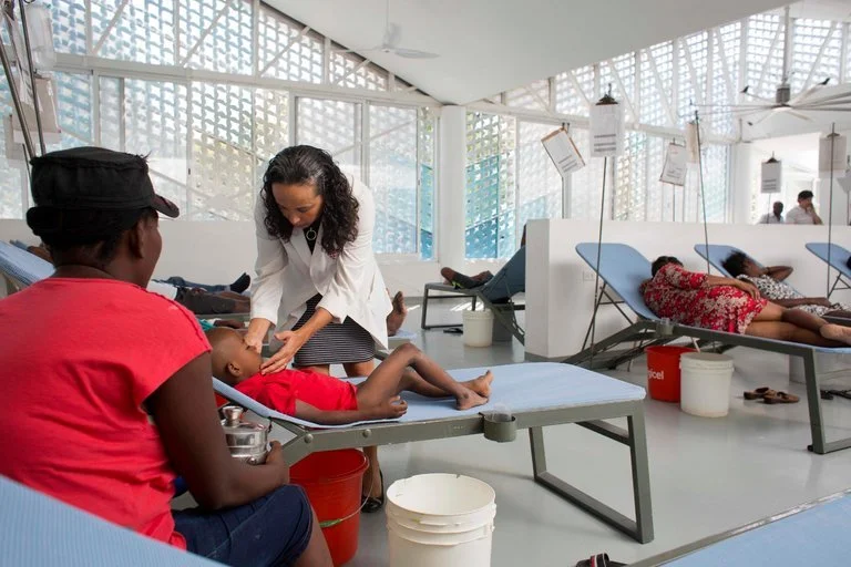 In Haiti, a Building Fights Cholera