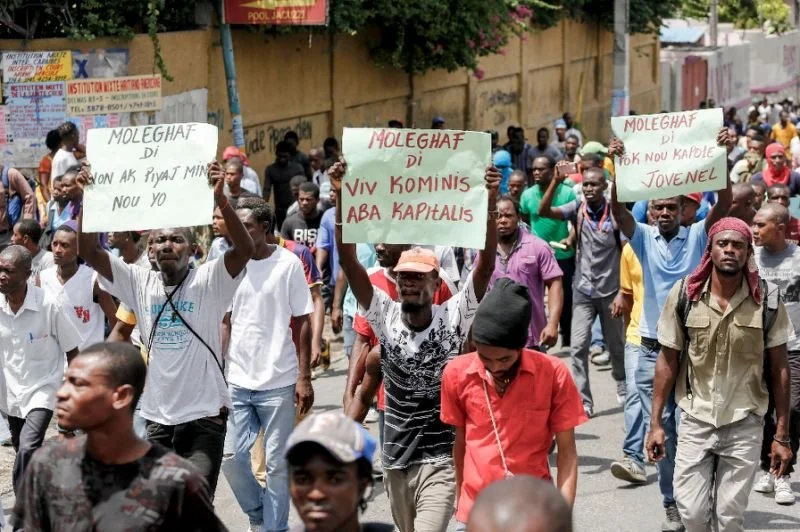 Marchers Demand Haiti's President Step Down