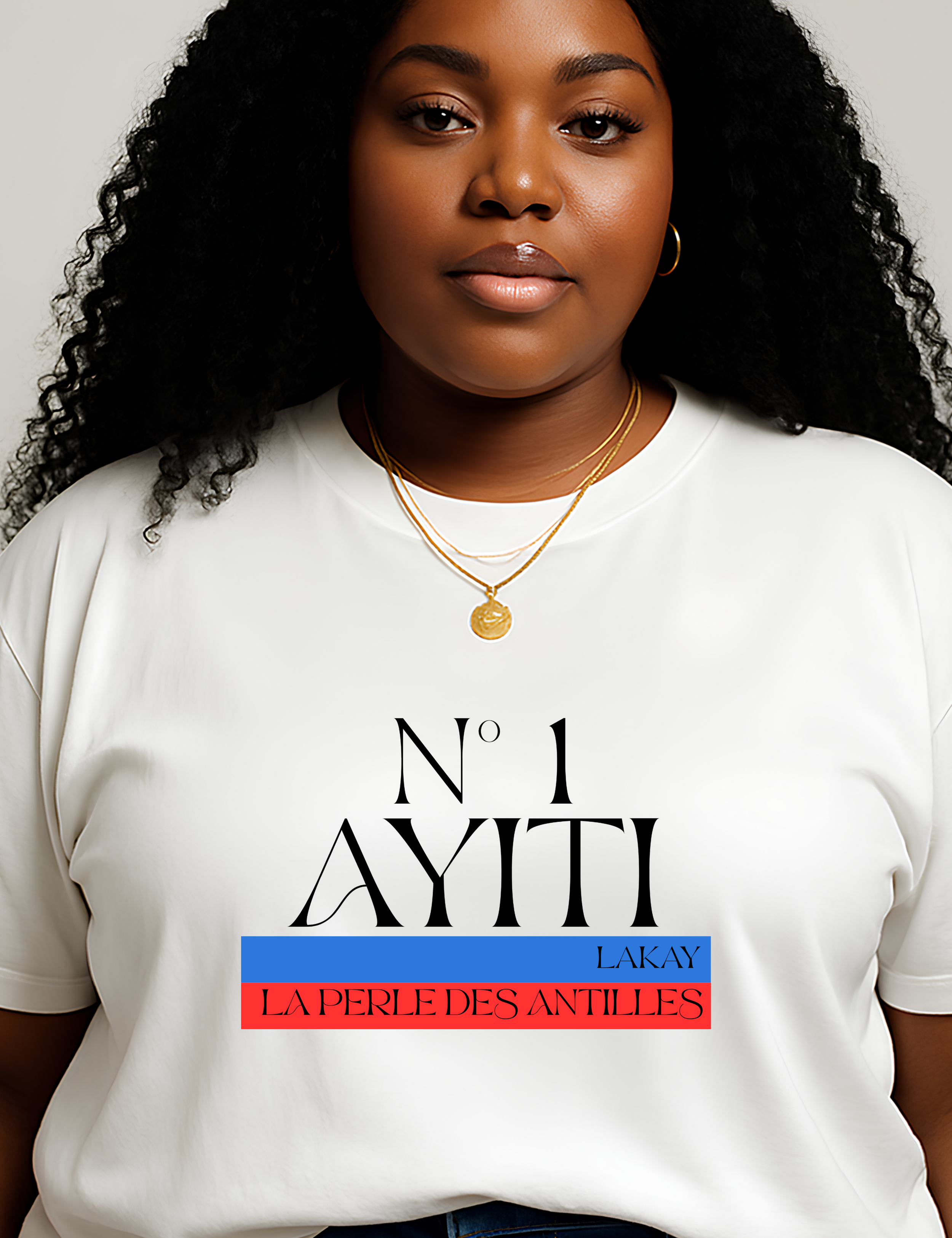 No 1 AYITI Gildan Softstyle Tshirt