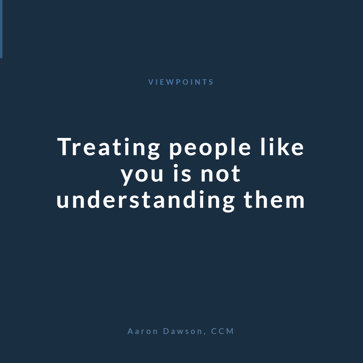 Why the Golden Rule Falls Short