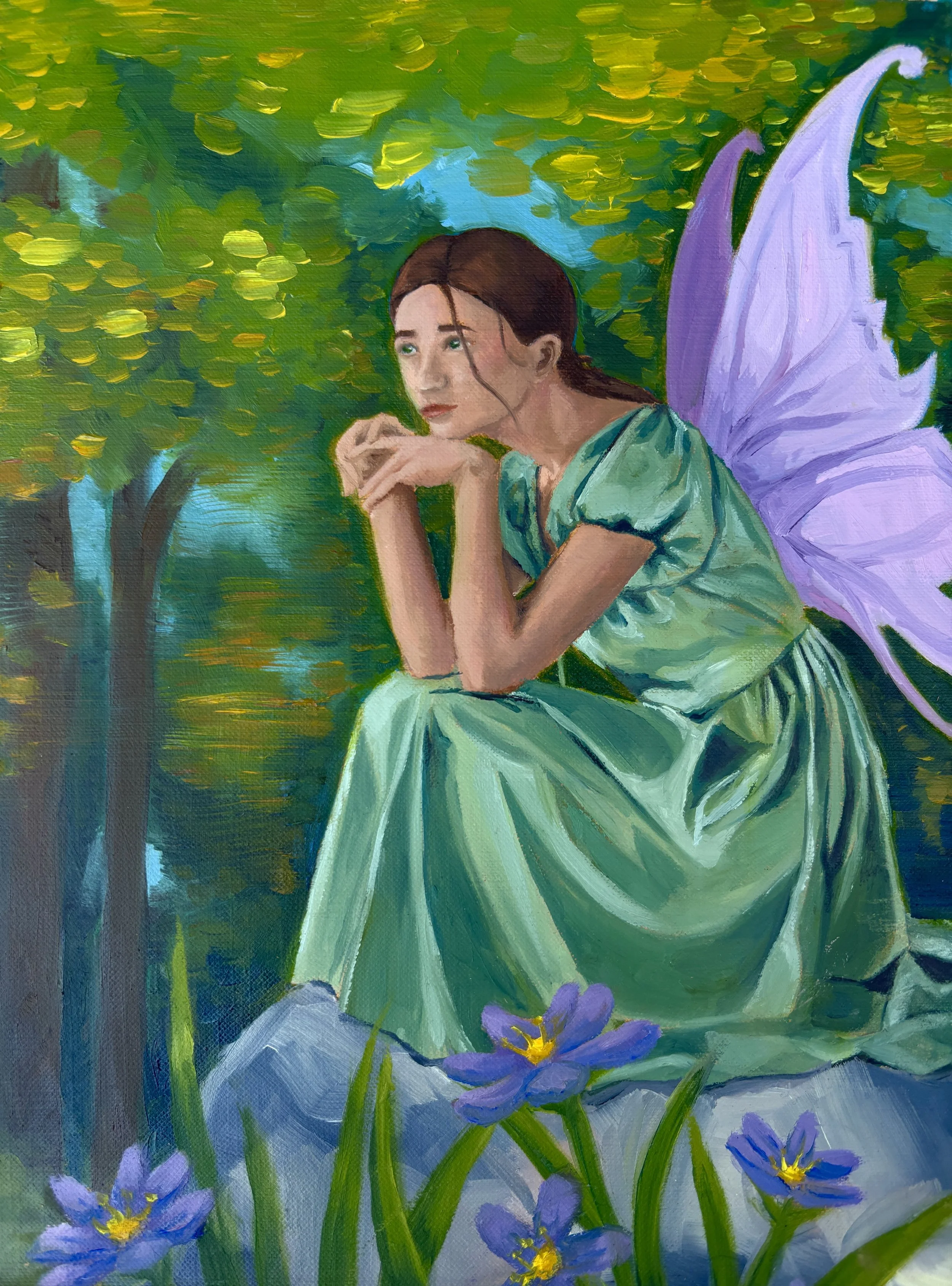 Photo Bash Figure Study (oil)