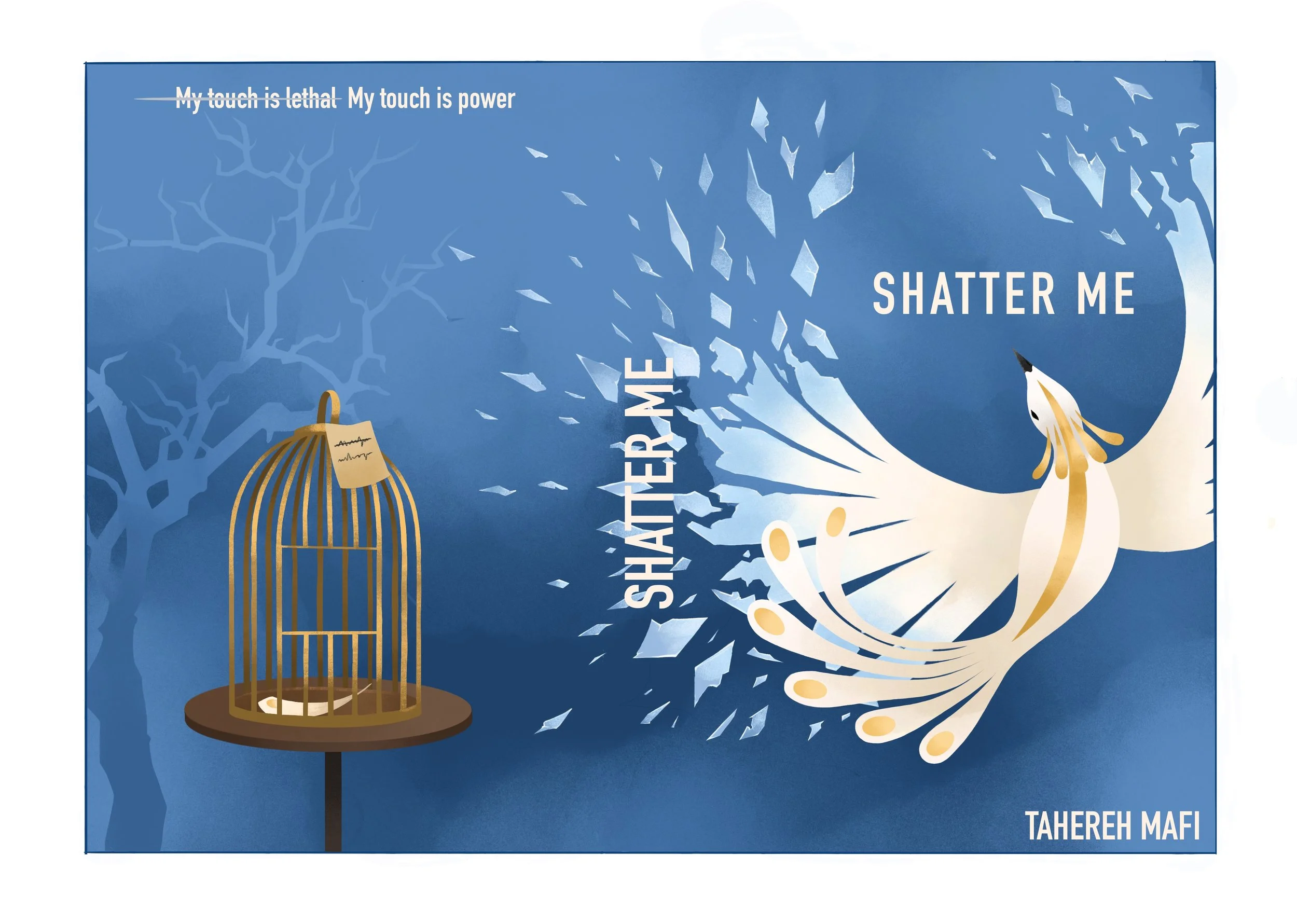 Shatter Me Book Cover Design