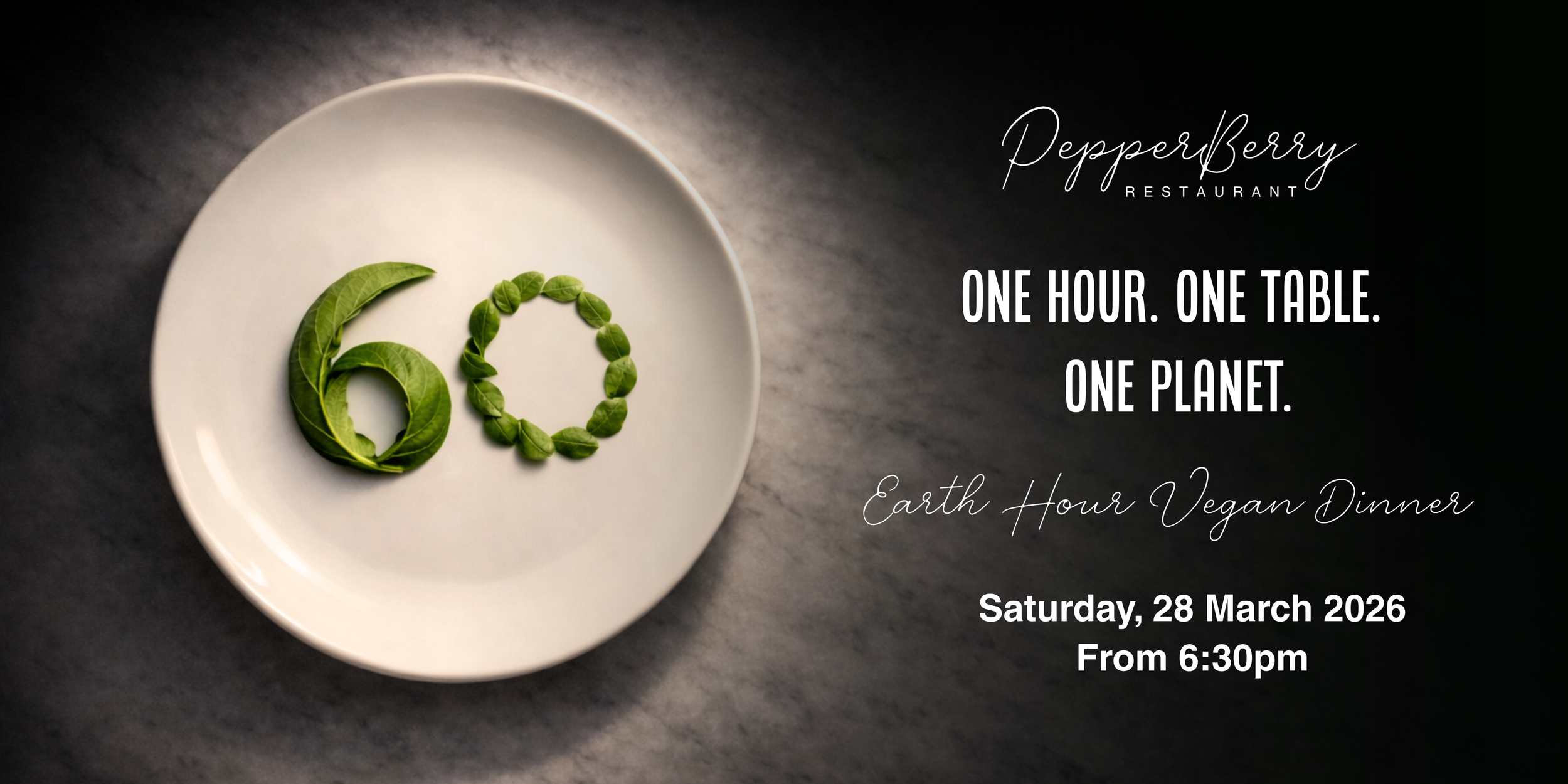 Earth Hour Vegan Dinner