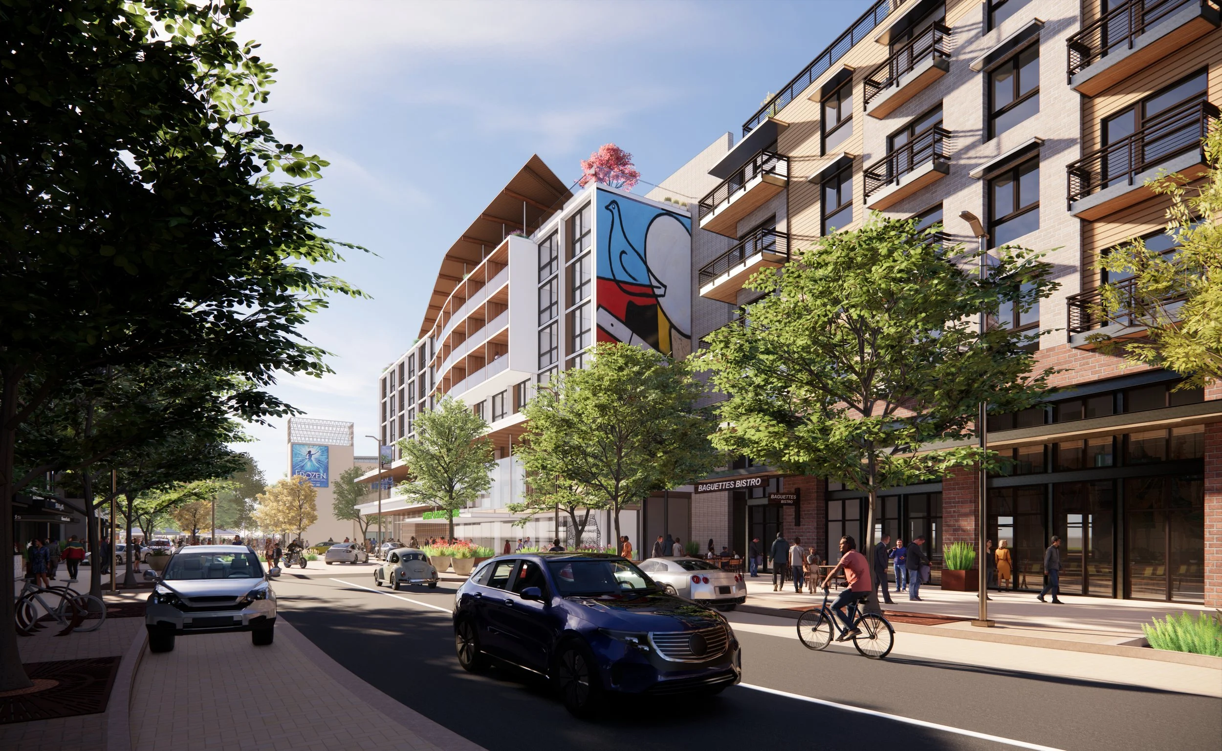 View of hotel from "Main Street"