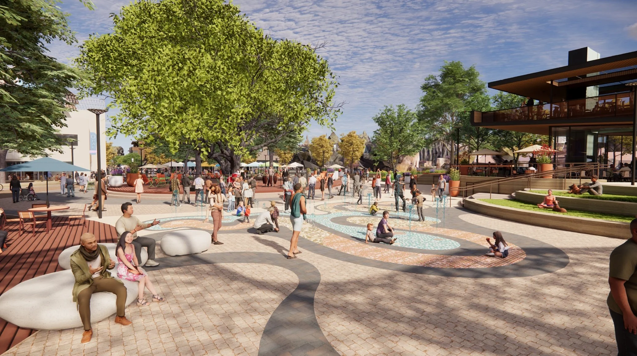 Splash pad in the Public Square