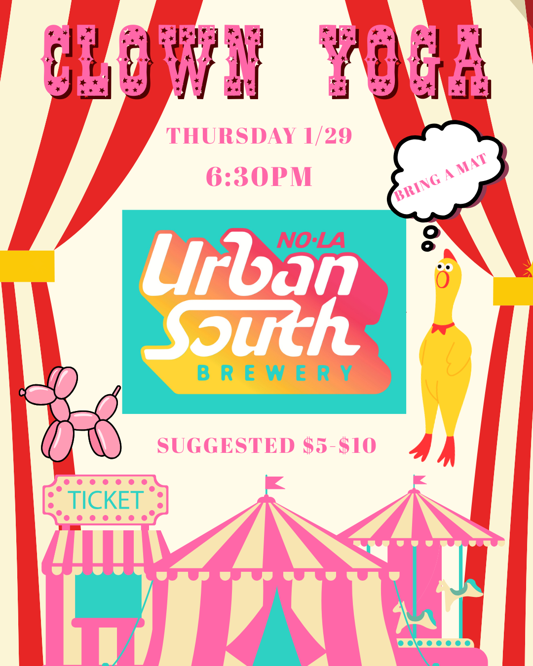 Clown Yoga At Urban South Brewery!