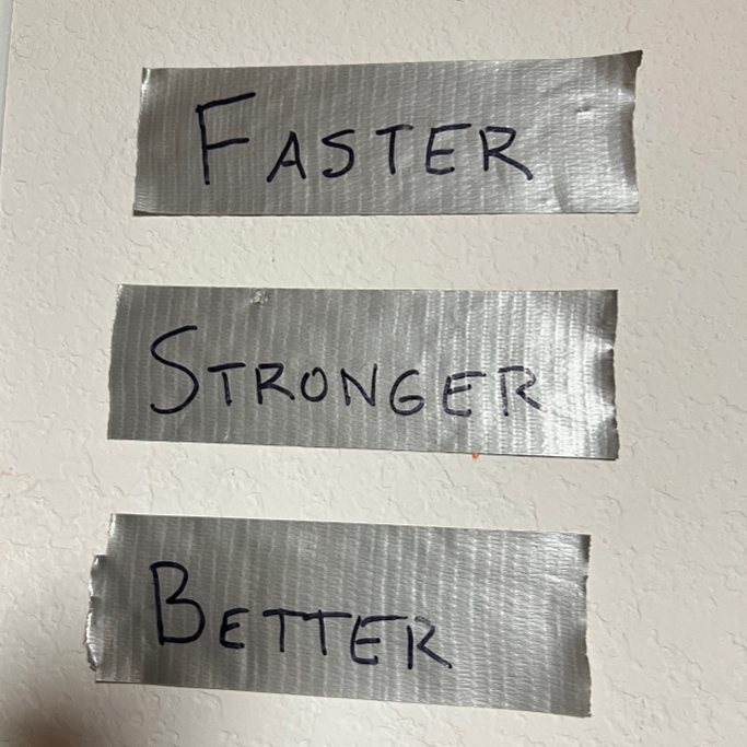 Daily reminder for incremental improvement.