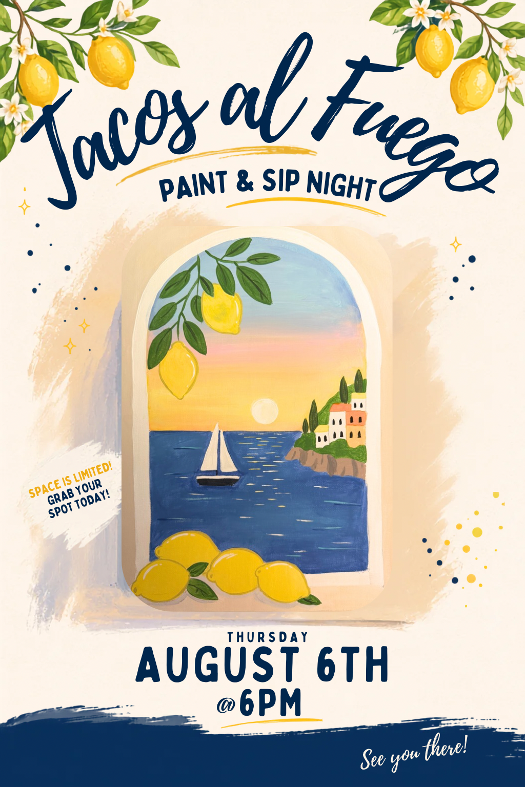 August Paint and Sip Night