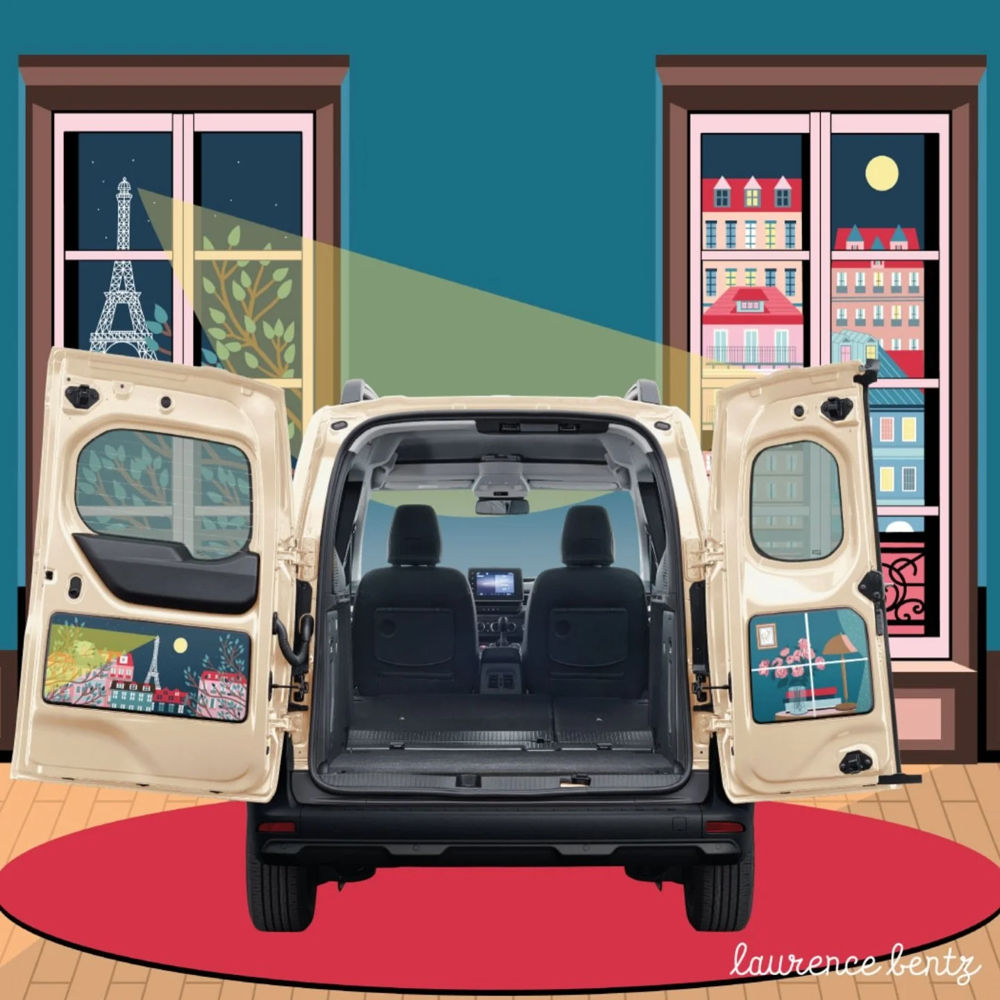 🚘 So happy to share this new collaboration with @renault_japon ✨
Working together since 2019, and still creating new worlds &mdash; this time inspired by a Paris chic view from an apartment 🤍
Grateful for this long-term creative journey.

🚙 Tellem