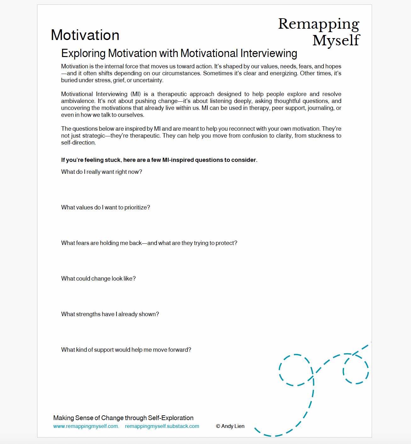 Motivation Worksheet