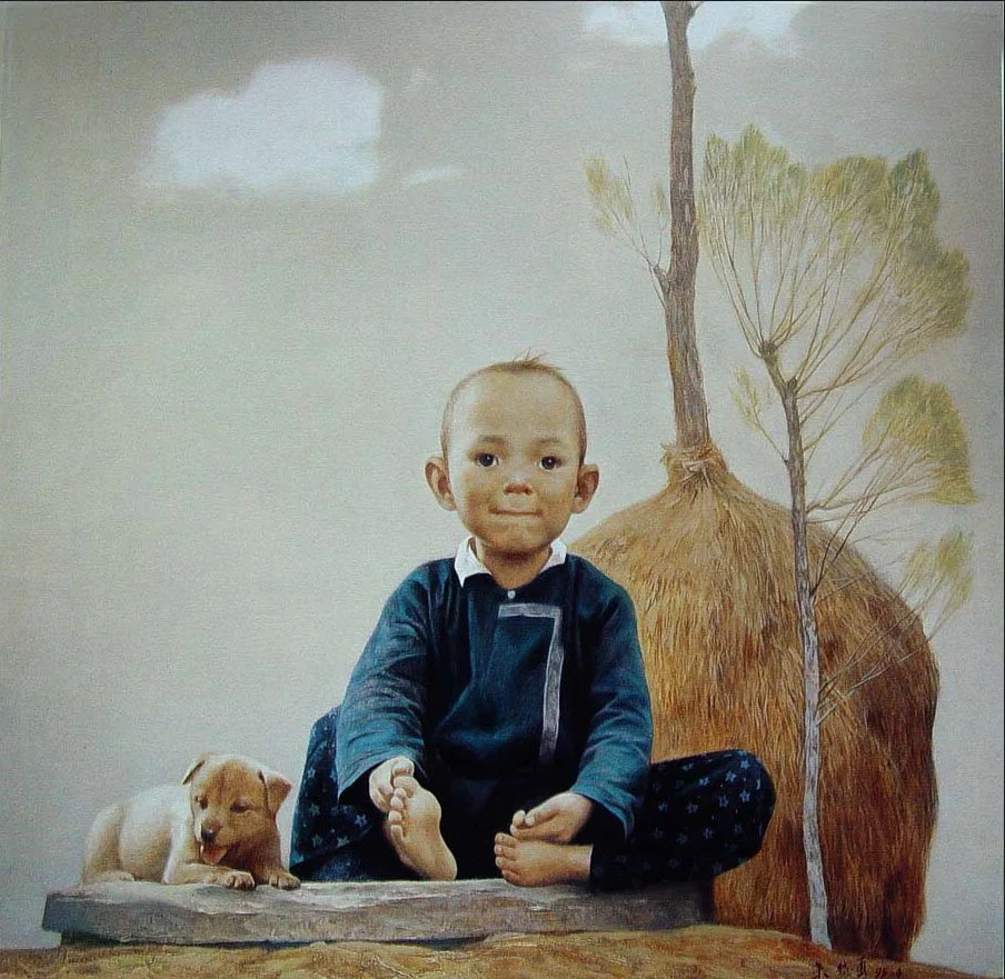 Clear Sky,  1995, Oil on Canvas, 85X85cm.