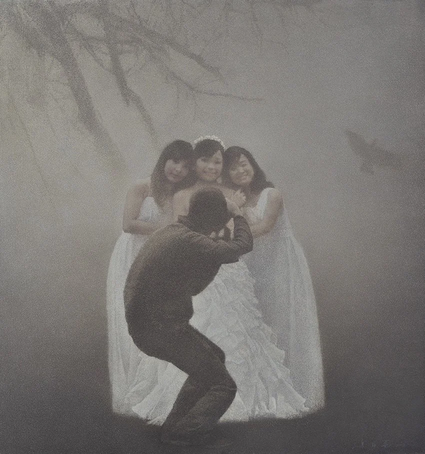 The Realm of the Heart N0.26, 2015, Oil on canvas, 147X139cm.
