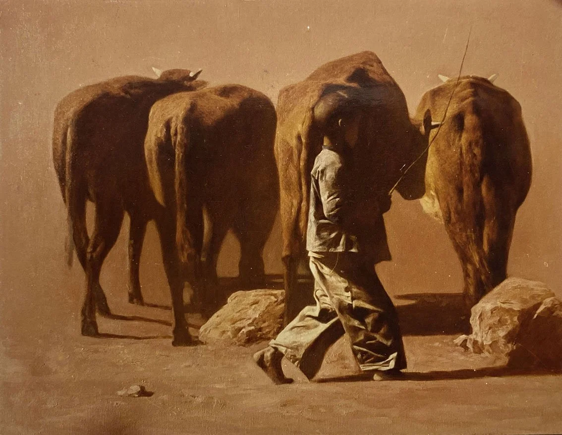 Moutain Child, 1993, Oil on Canvas，70X90cm.