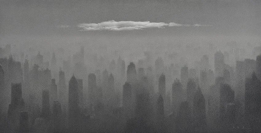 The Realm of the Heart N0.22, 2014, Oil on canvas, 135X266cm.