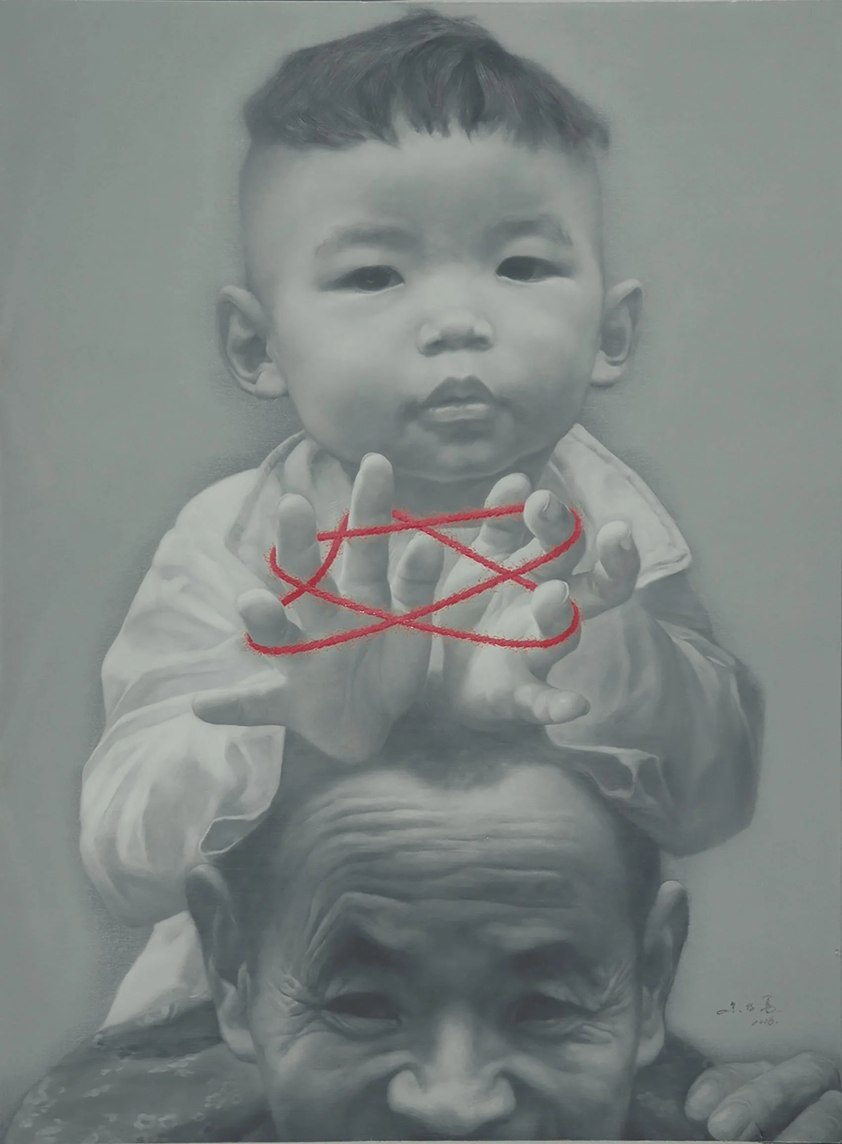 Family Memories N0.2, 2008,  Oil on Canvas, 120X160cm.