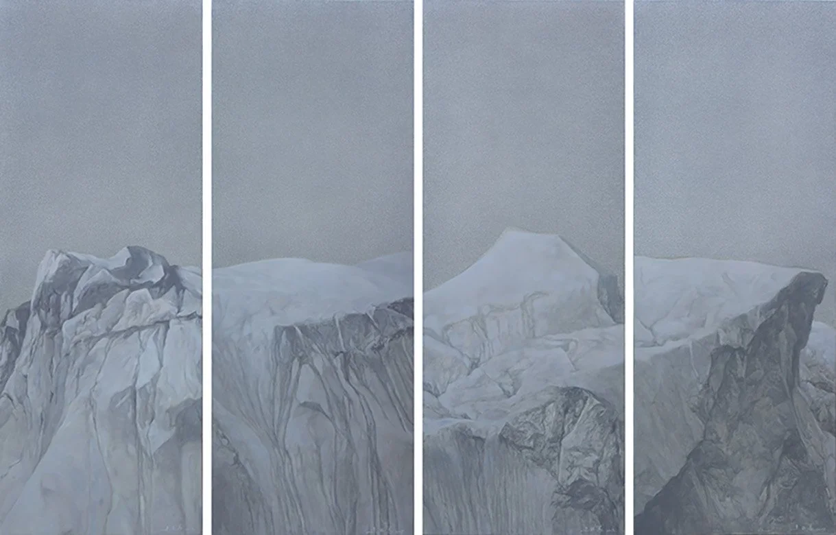 The Realm of the Heart N0.52\N0.53\N0.54\N0.55, 2017, Oil on canvas, 158 X 60cm X 4.