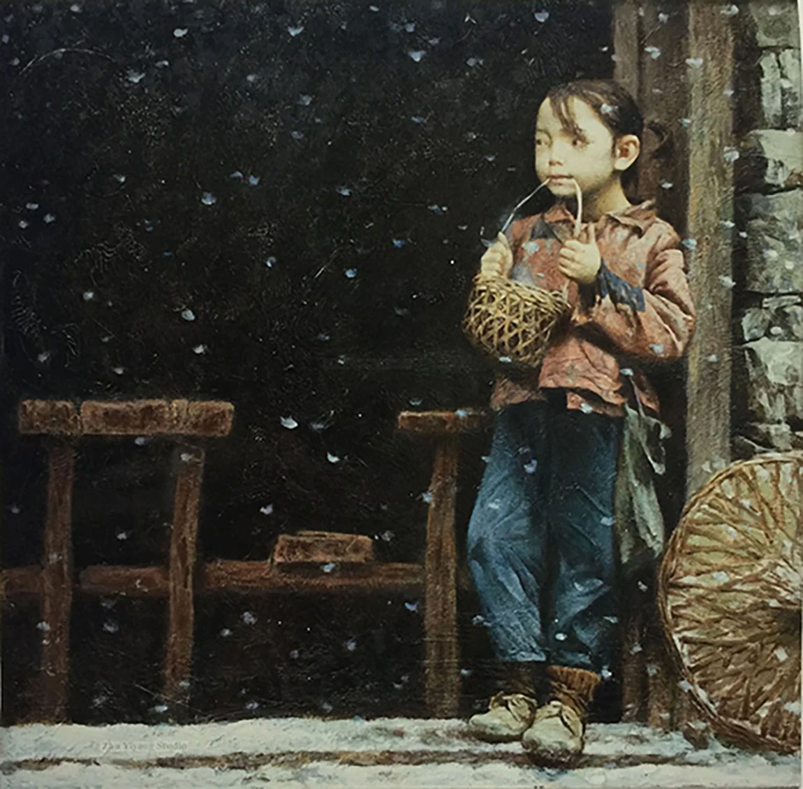 "Dawn", 1987, Oil on Canvas, 70X70cm.