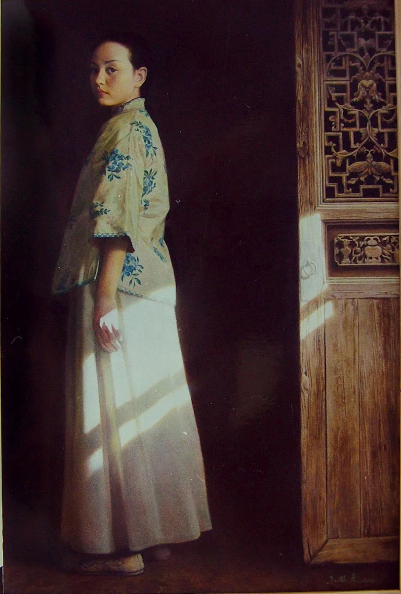 Slanting Sun,2000, Oil on Canvas,  82X126cm.