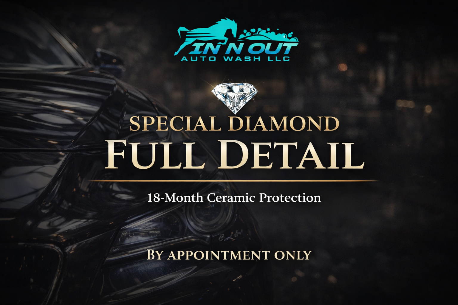💎💎 Diamond Black Full Detail Service