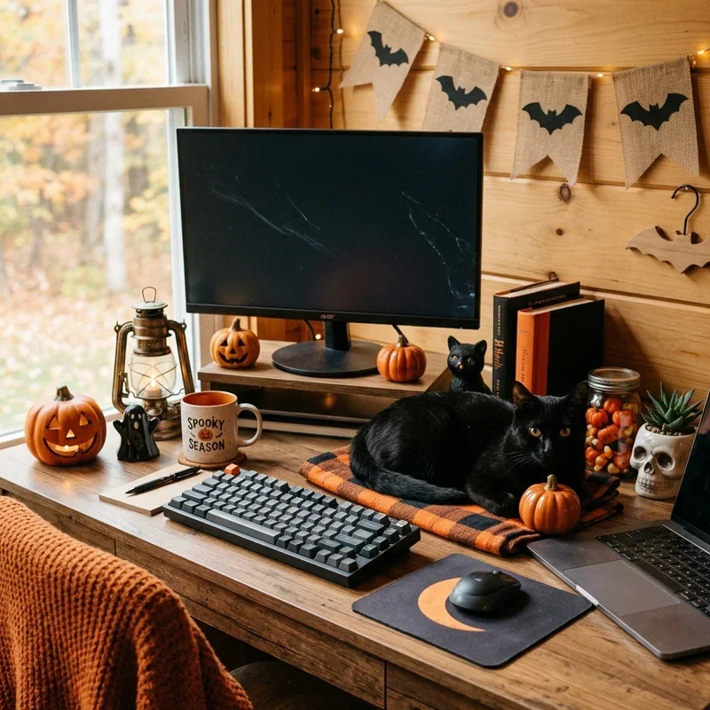 Halloween Desk Decor Ideas
