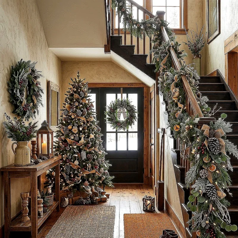 Christmas Foyer Decorating Ideas