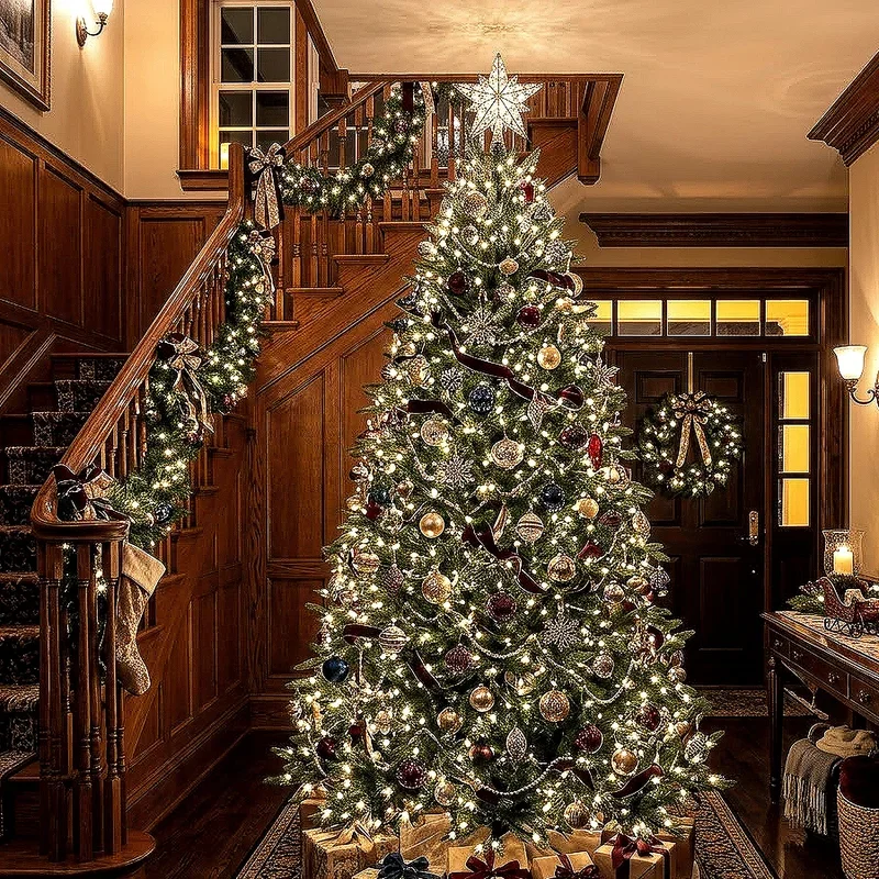 Christmas Foyer Decorating Ideas