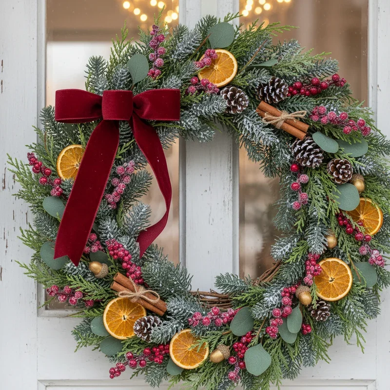 15 Christmas Wreath Ideas for Festive Front Door Decor
