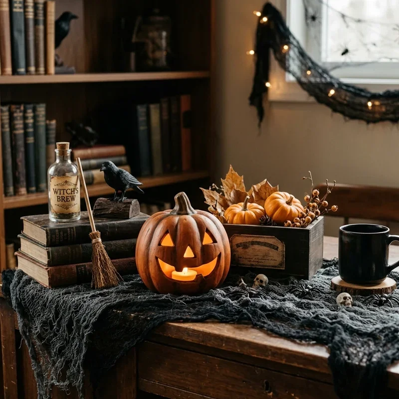 Halloween Desk Decor Ideas
