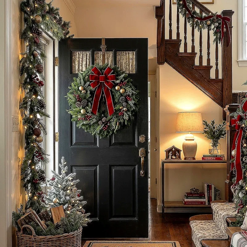 Christmas Foyer Decorating Ideas