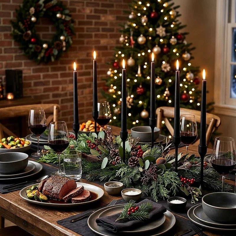 Black Christmas Dinner Ideas