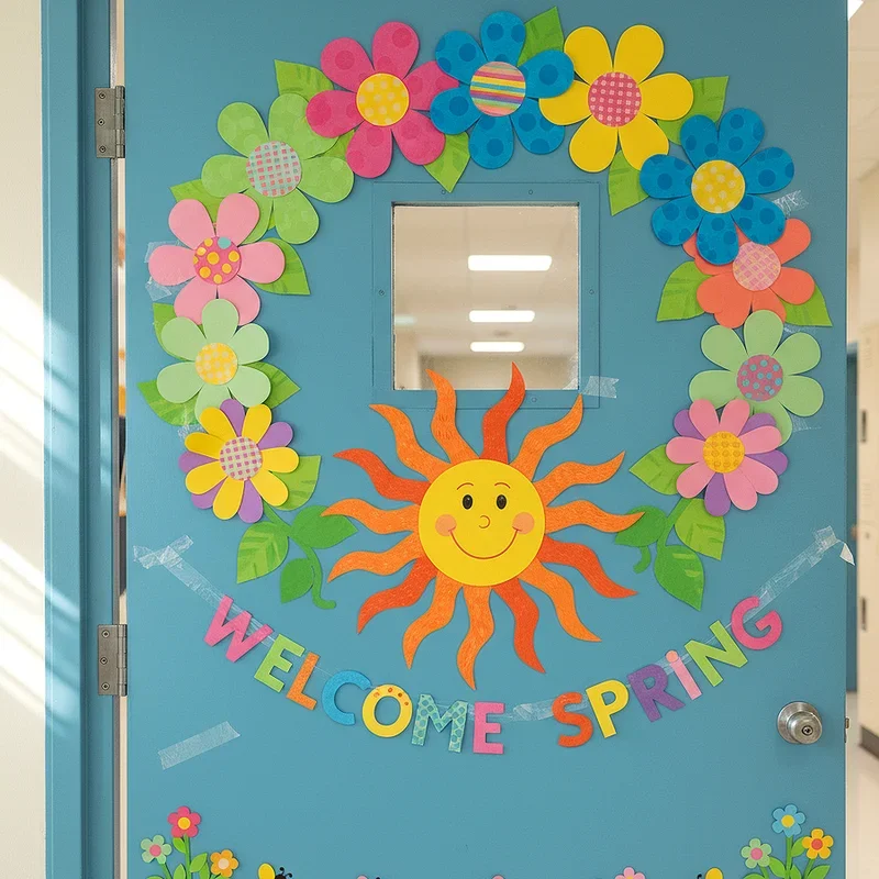 15 Spring Classroom Door Ideas to Brighten School