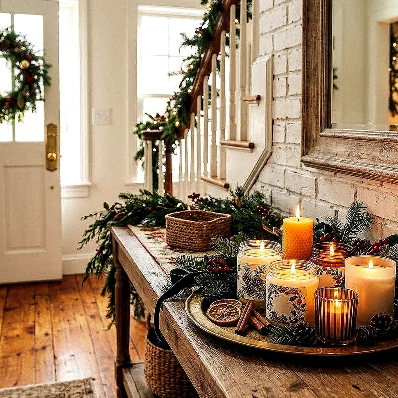 Christmas Foyer Decorating Ideas