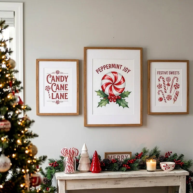 Peppermint Christmas Decor Ideas
