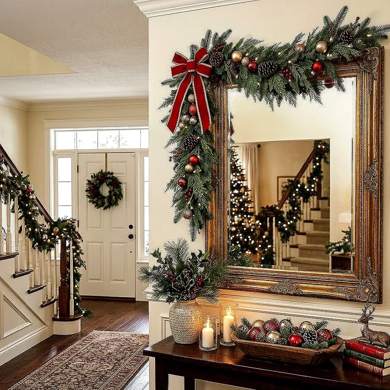 Christmas Foyer Decorating Ideas