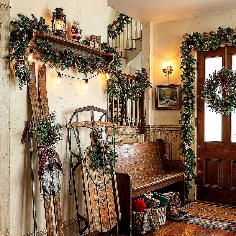 Christmas Foyer Decorating Ideas