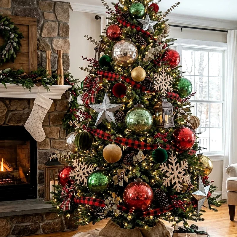 Outdoor Christmas Tree Decorating Ideas