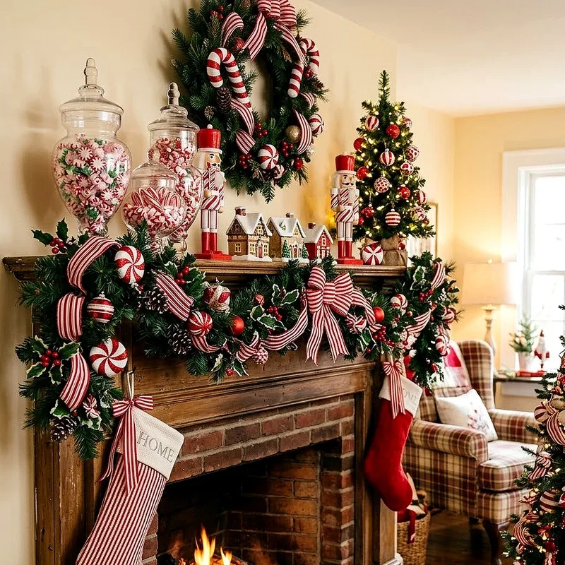 15 Peppermint Christmas Decor Ideas for a Sweet Holiday Look