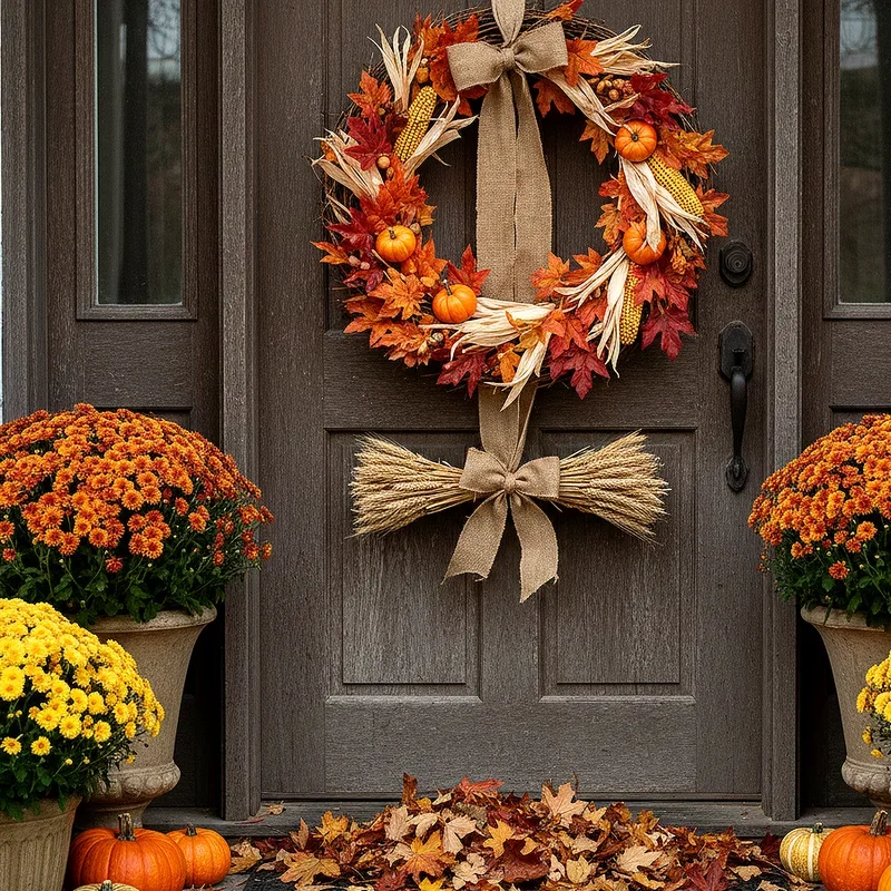 15 Fall Door Decoration Ideas for a Warm Seasonal Welcome