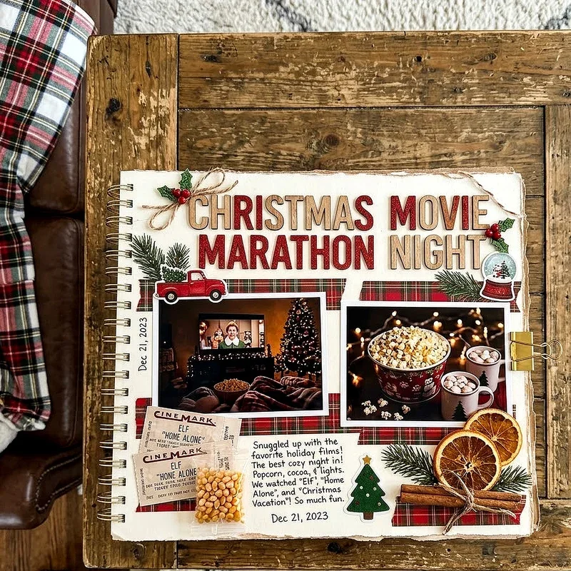 Christmas Scrapbook Page Ideas