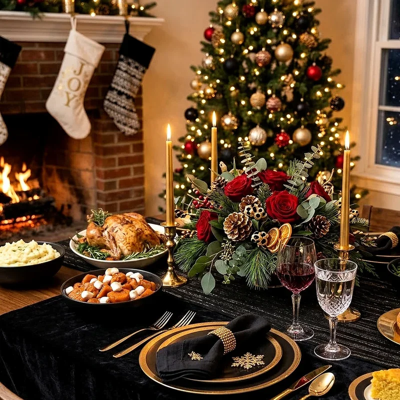 Black Christmas Dinner Ideas