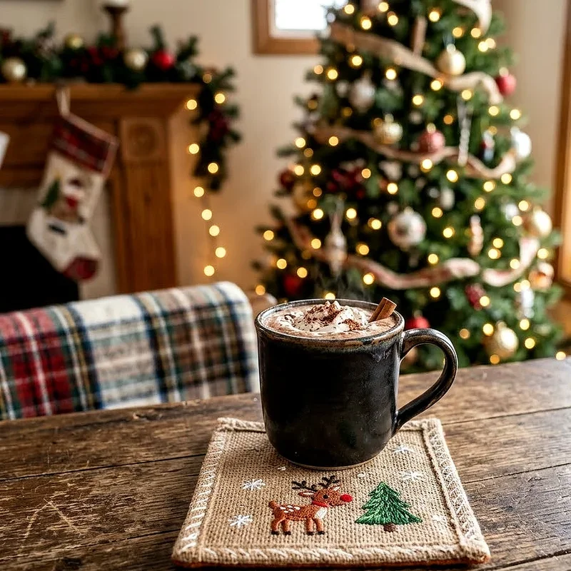 15 Christmas Coaster Ideas to Brighten Your Seasonal Setup