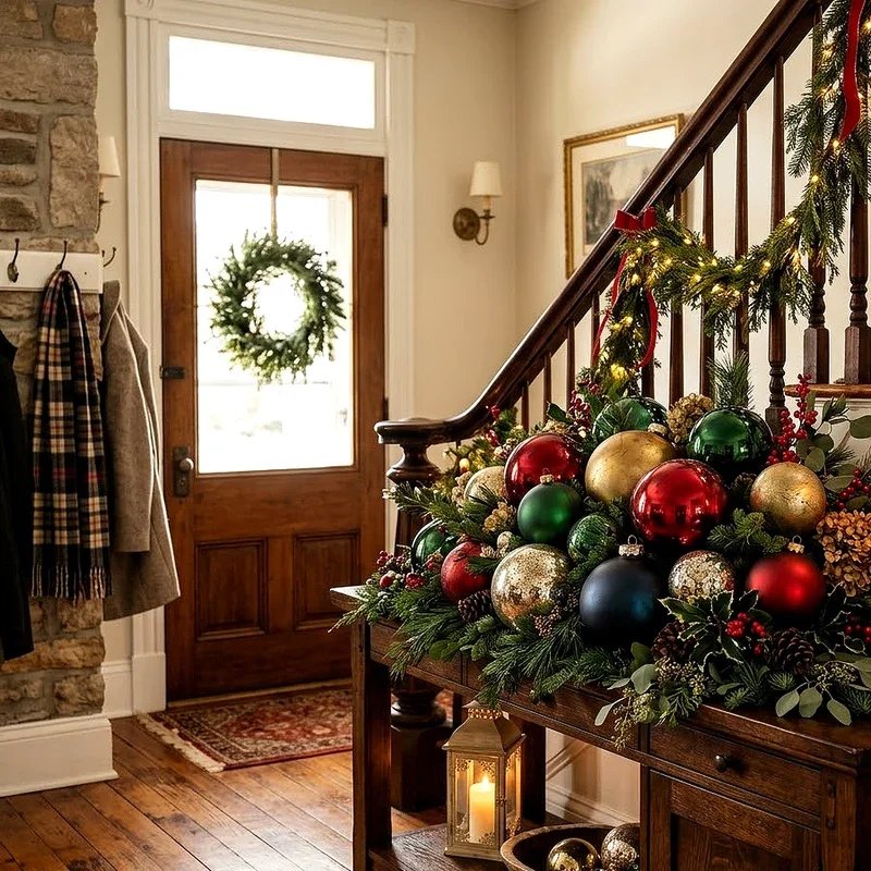 Christmas Foyer Decorating Ideas