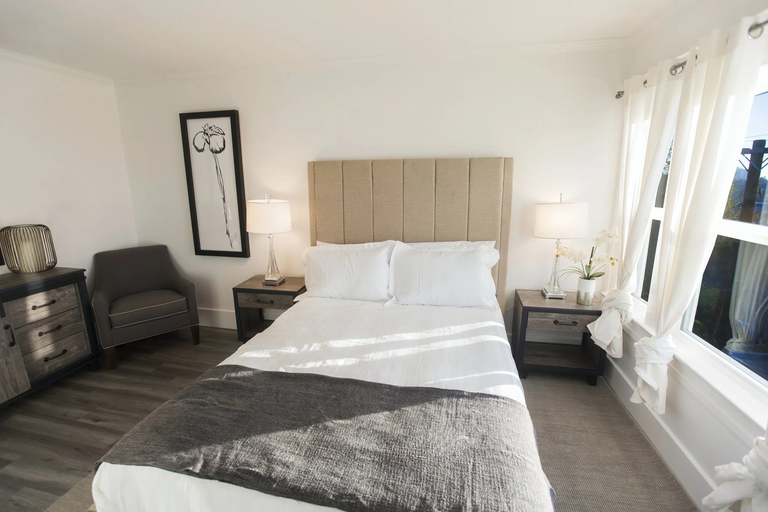 Master bedroom with natural light