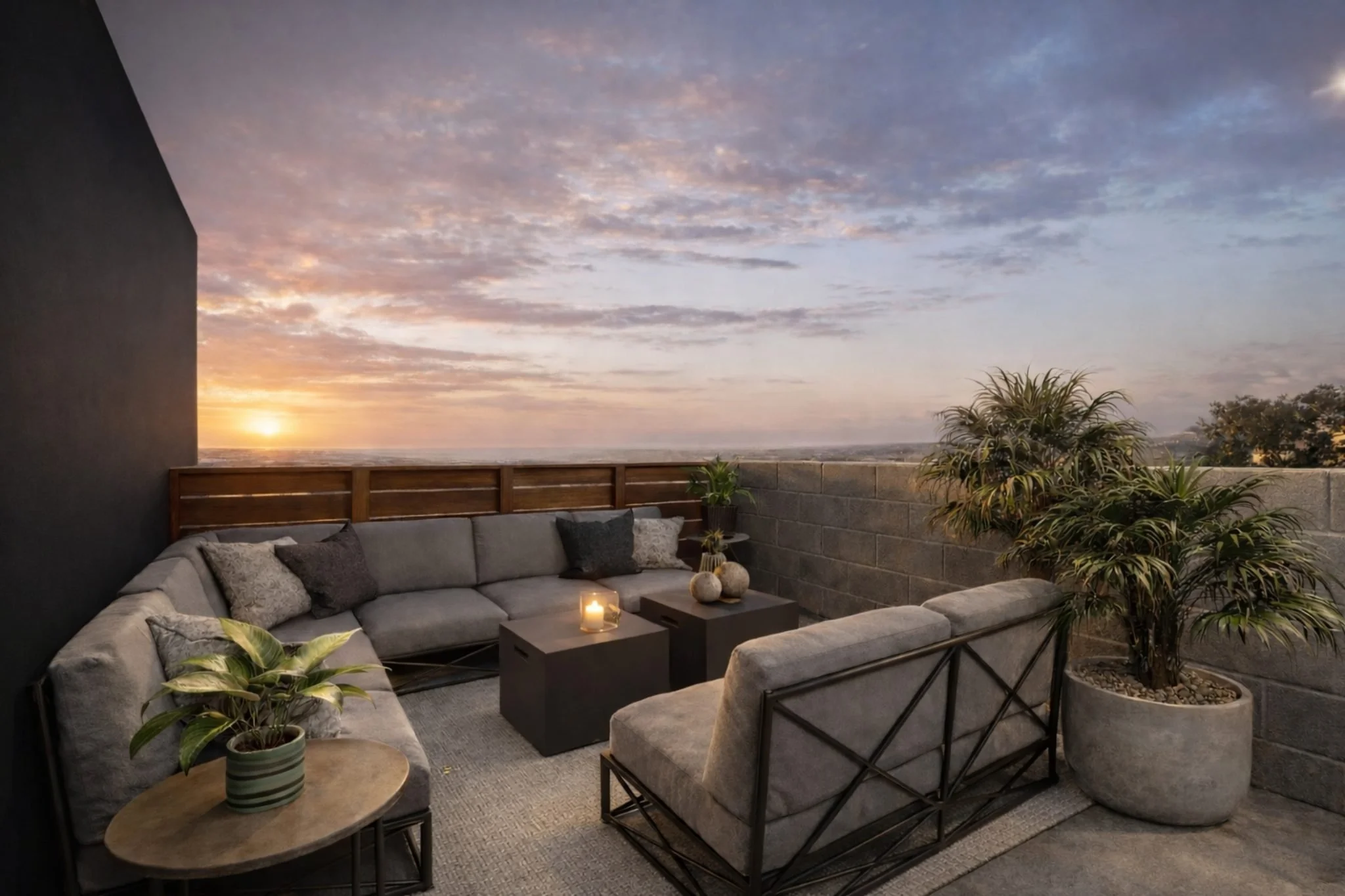 Floor plan of a small apartment with a living area, bedroom, kitchen, and bathroom.
