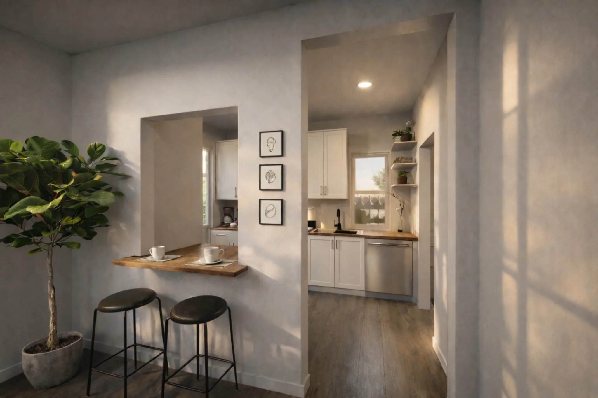 Master bedroom with natural light