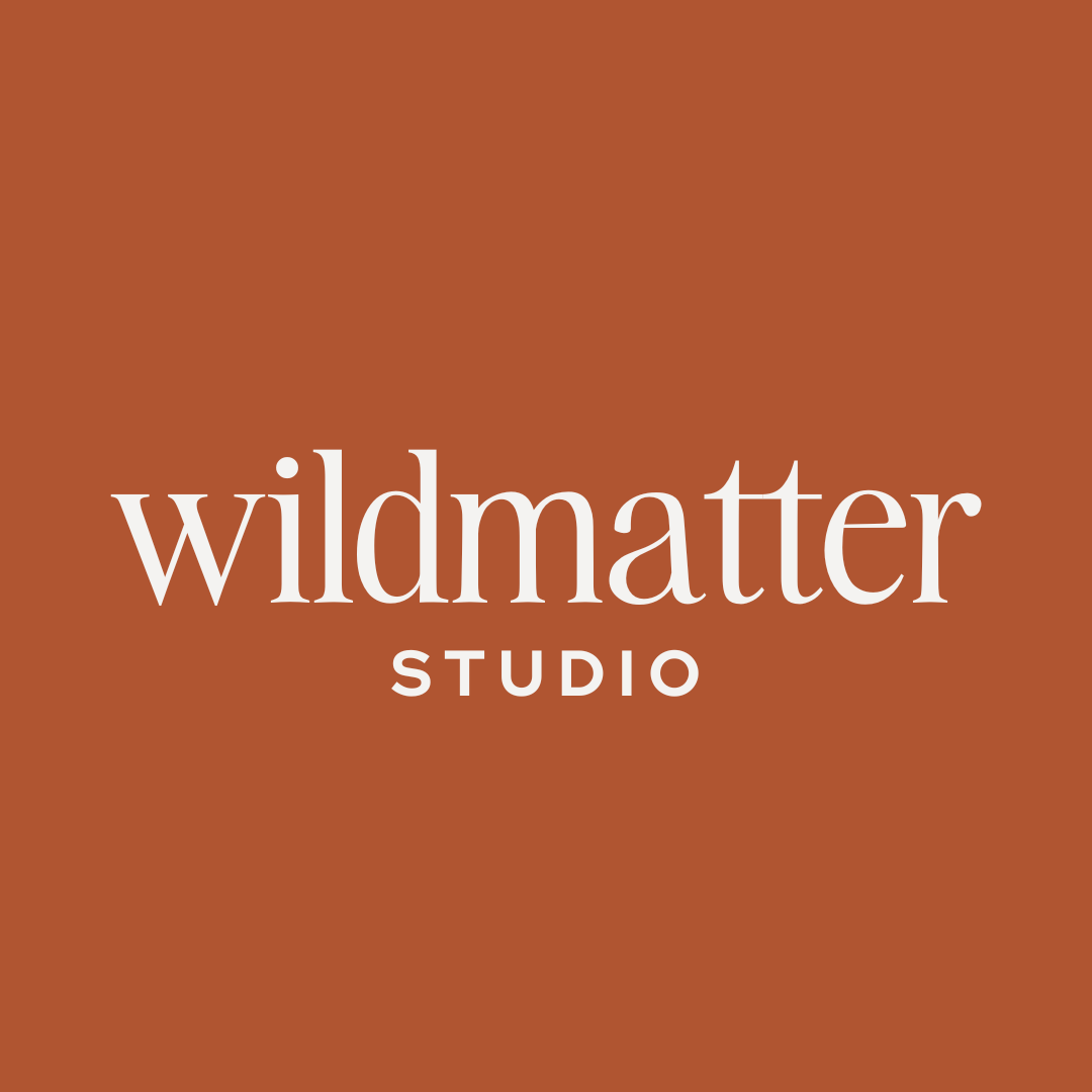 Wildmatter Studio logo on a brown background.