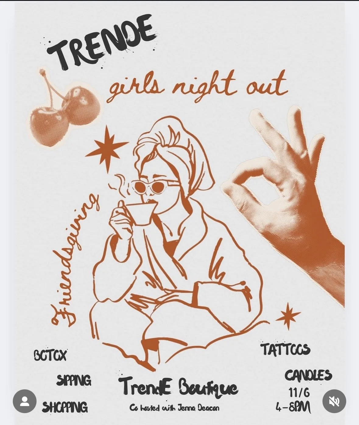 Trend-e girls night out : Friendsgiving edition