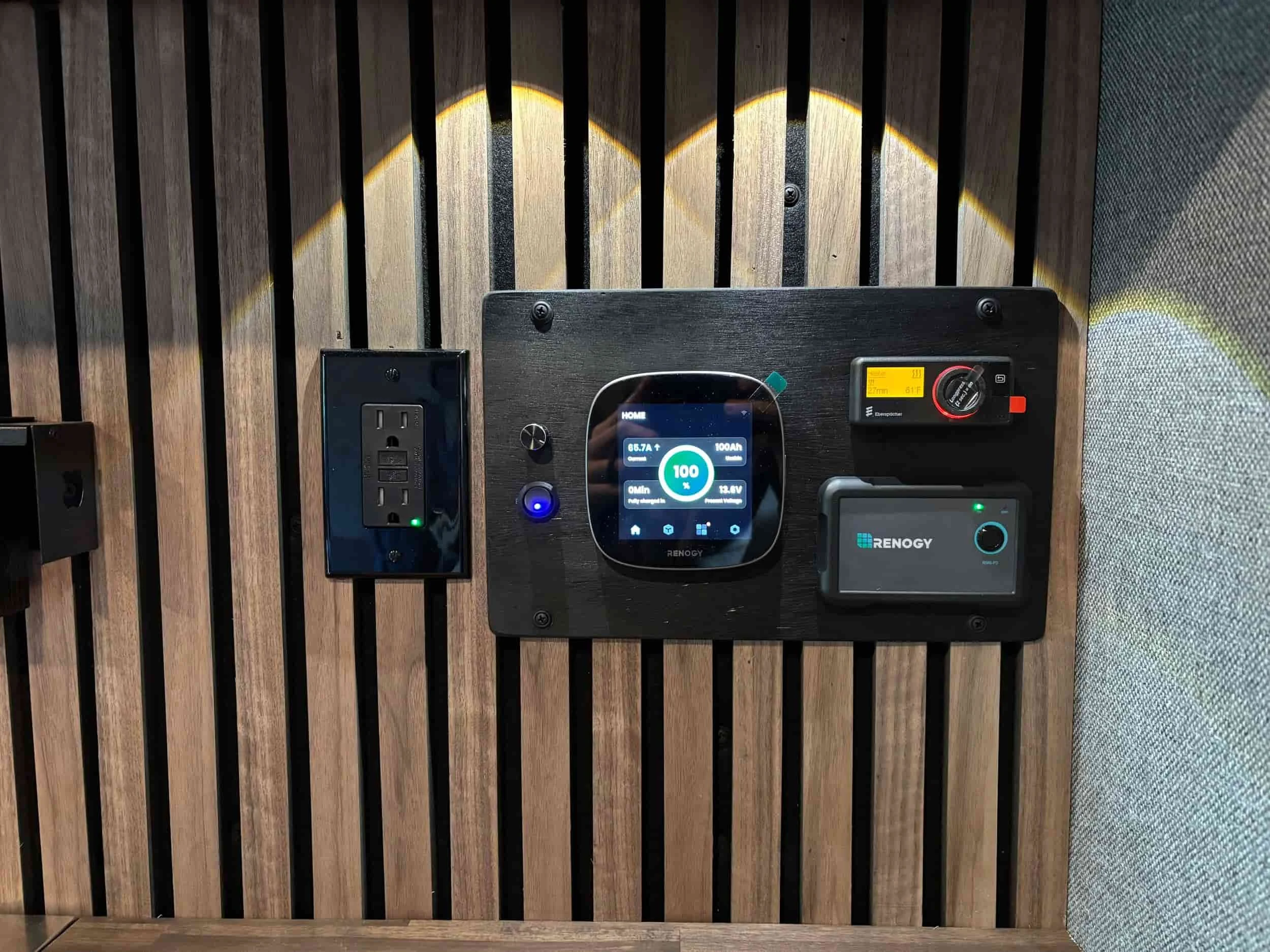 mobile rv repair and service - custom switch panel with renogy one core