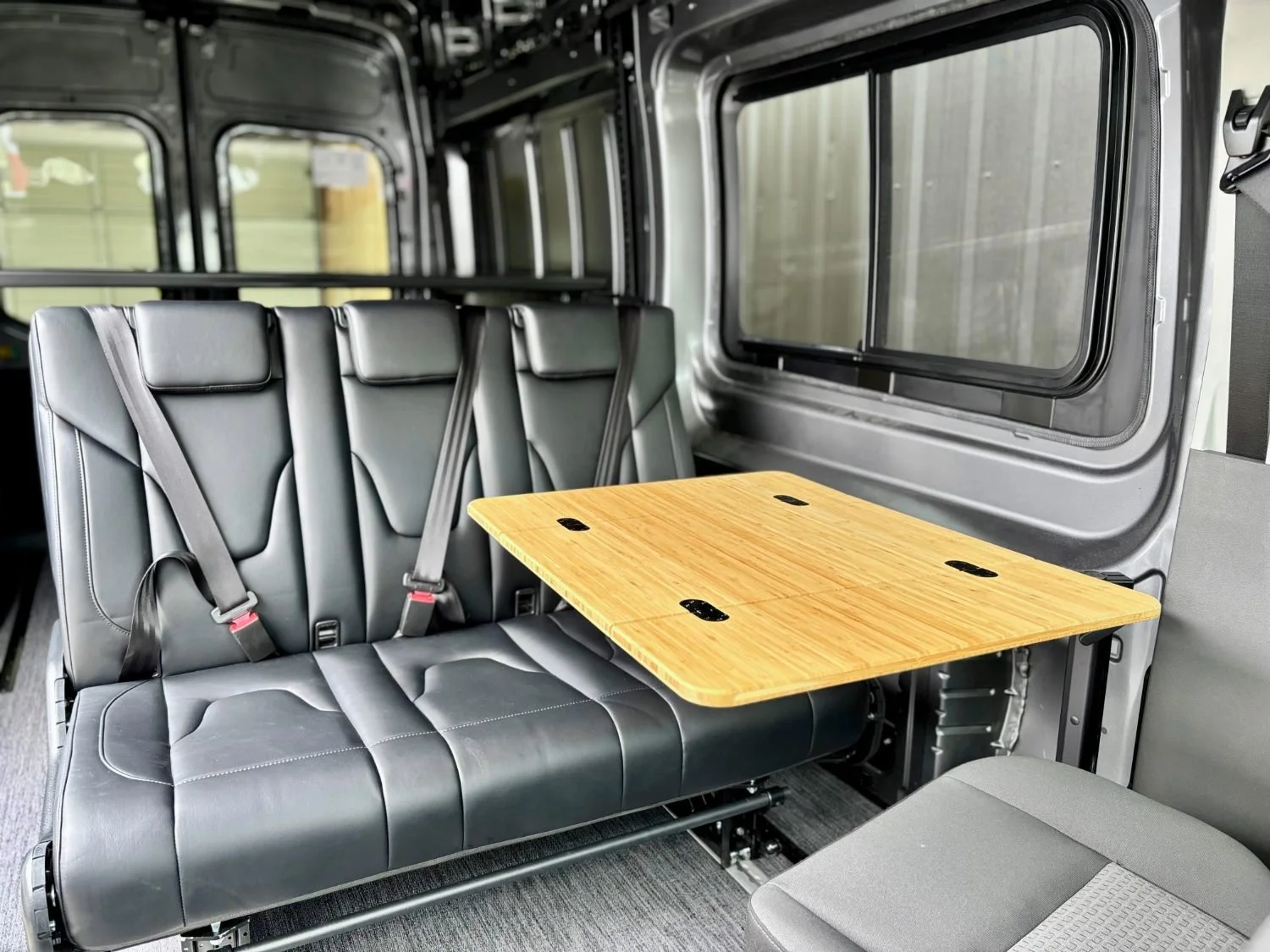 conversion van bench seat installation broad arrow 2.0 tri fold from wilderness vans - vancouver, wa 