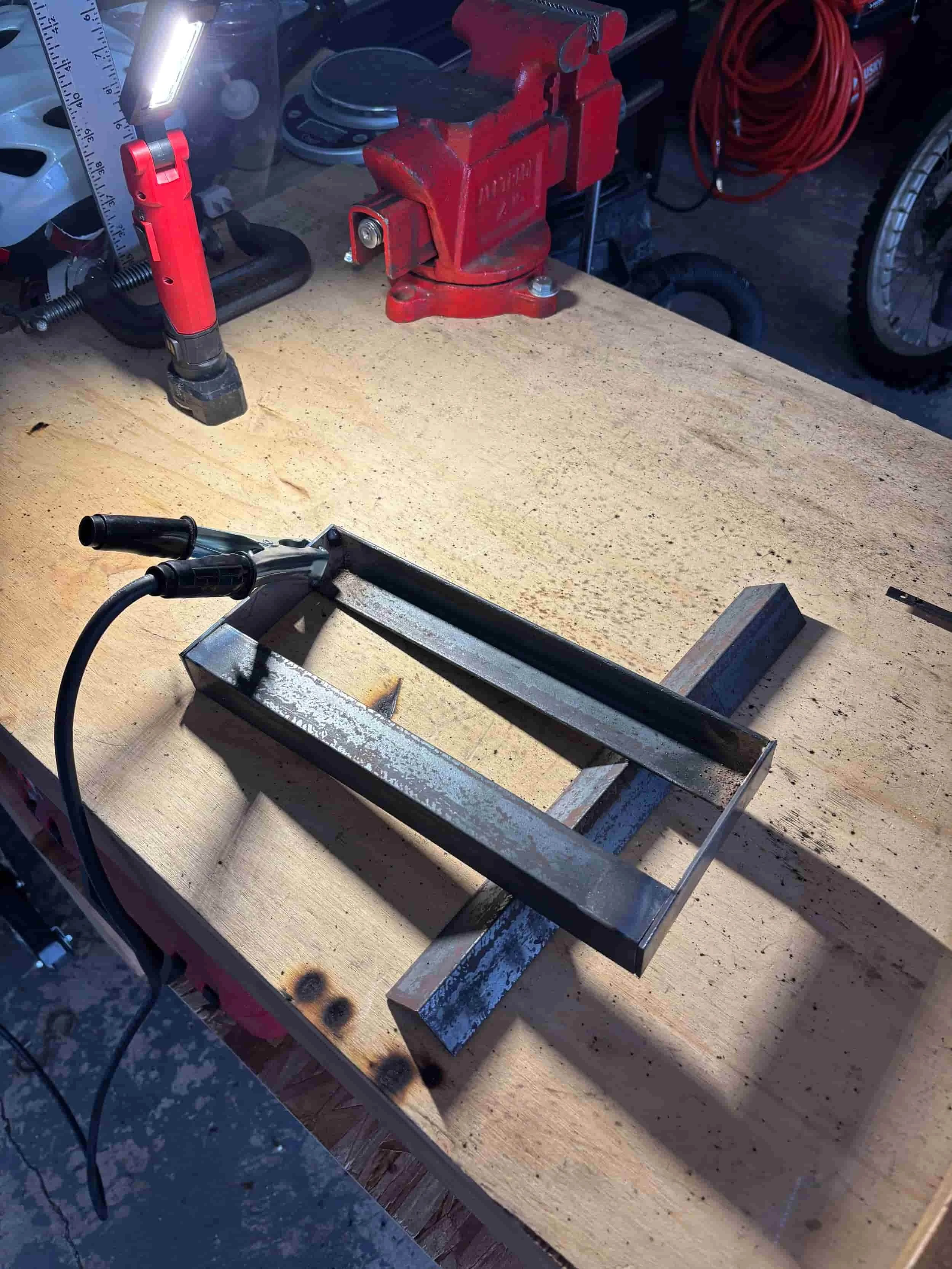 mobile rv repair service - custom welded bracket fabrication